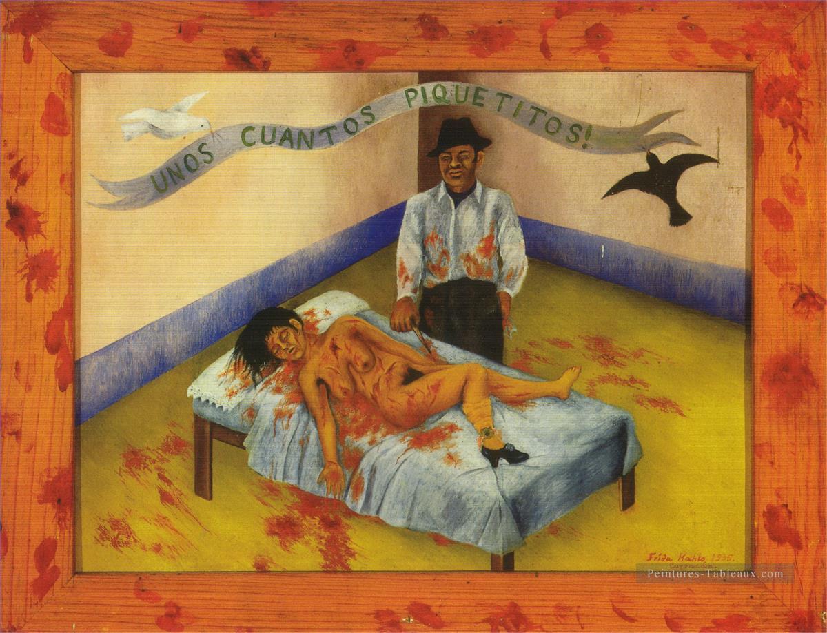 Quelques pincements passionnément amoureux féminisme Frida Kahlo Peintures à l'huile